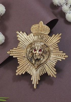 Men Magestic Roar Lion Face Brooch