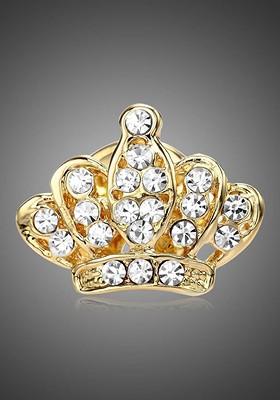 Gold Toned Plated Metal Brooch