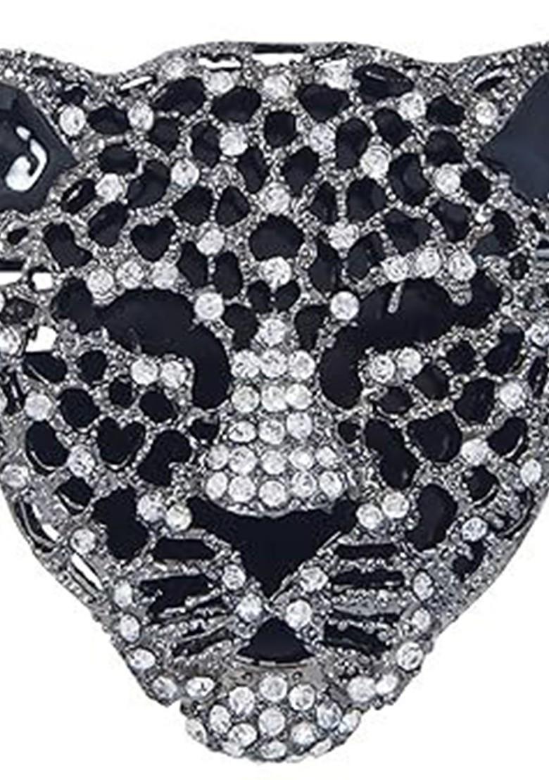 Unisex Gold Plated Tiger Face Shaped Wedding Brooch