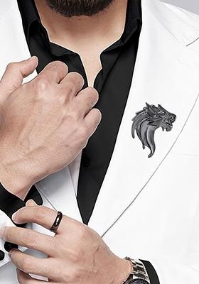 Classic Lion Design Lapel Pin Brooch