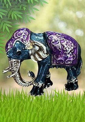Men Elephant Brooch
