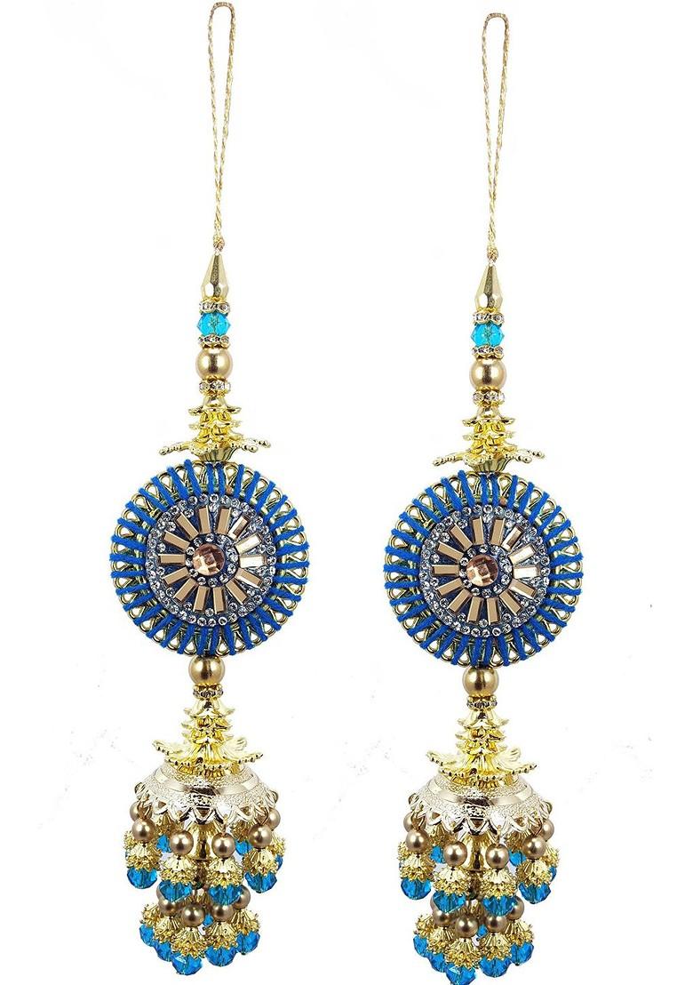 Artificial Stones And Beads Embellished Brooch