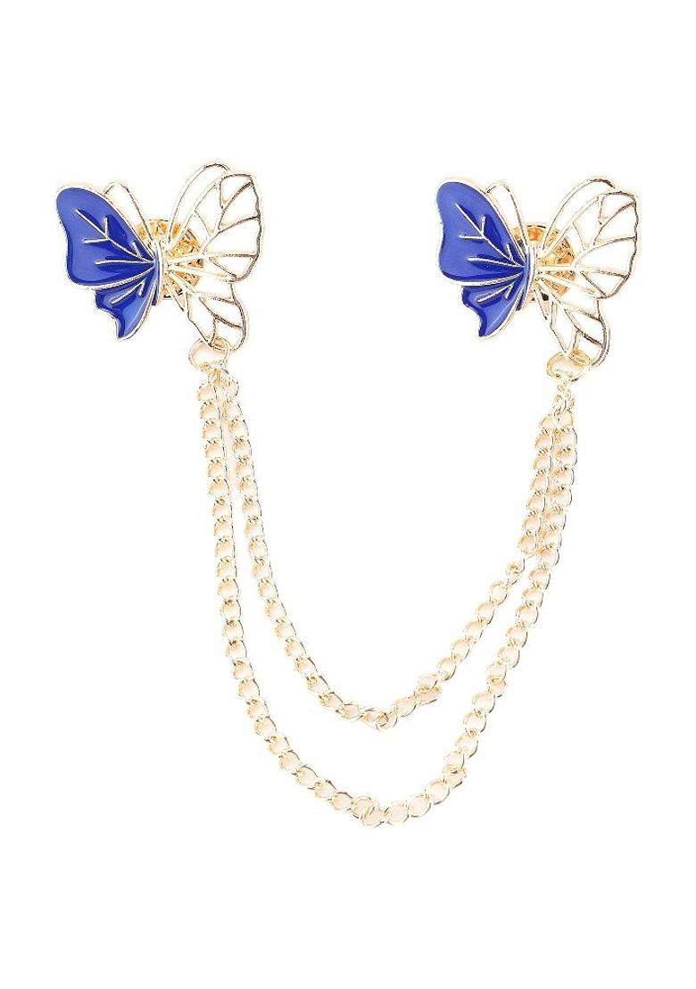 Men Enamelled Butterfly Brooch