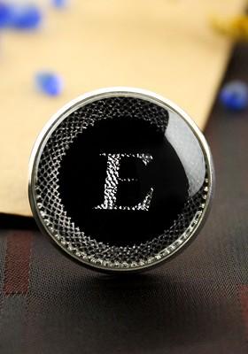 Men E Alphabet Brooch