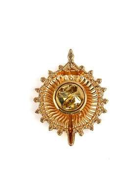 Festive Frost Cheer Men Statement Brooch - Indya