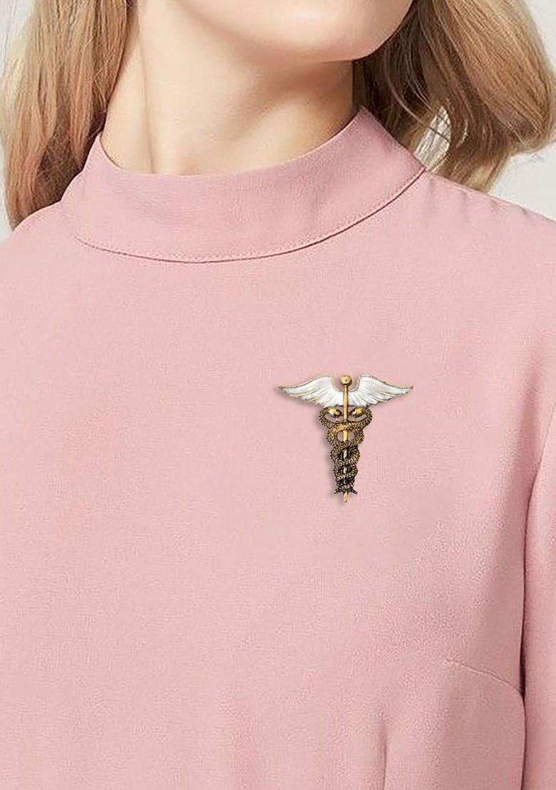 Unisex Snake Statement Brooch