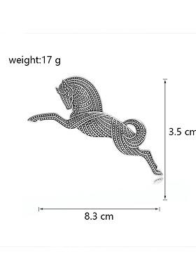 Unisex Horse Shaped Lapel Pin