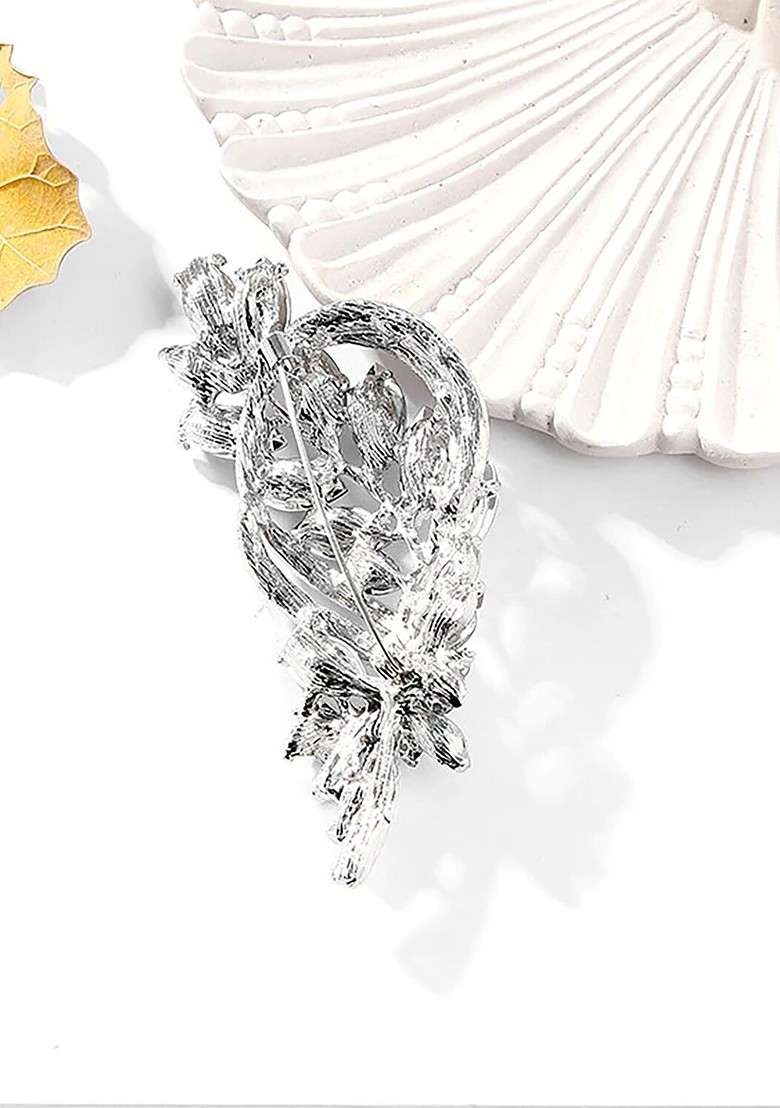 Unisex Crystal Lapel Pin - Indya