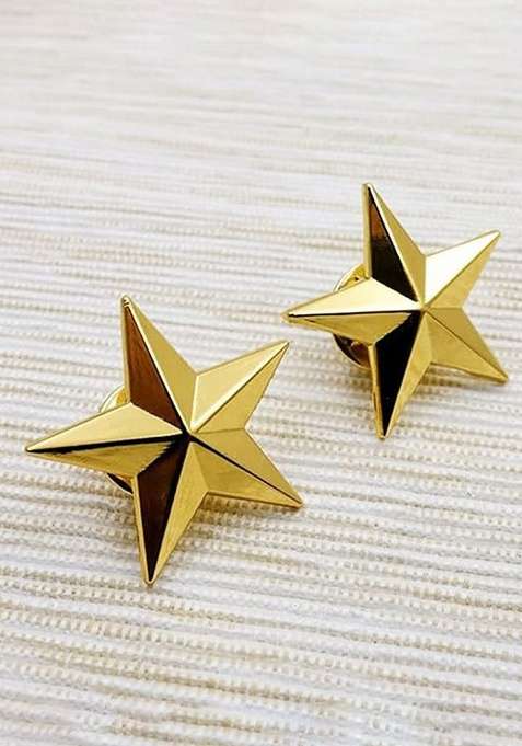 Unisex Pack Of 2 Shining Star Broochs