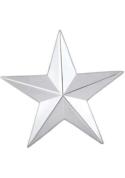 Unisex Silver Star Shaped Lapel Pin Brooch