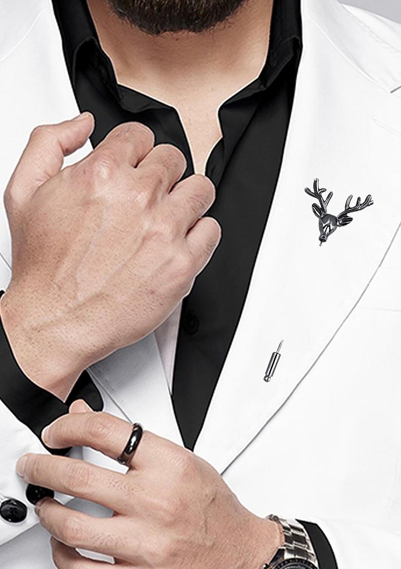 Men Deer Shaped Lapel Pin Brooch