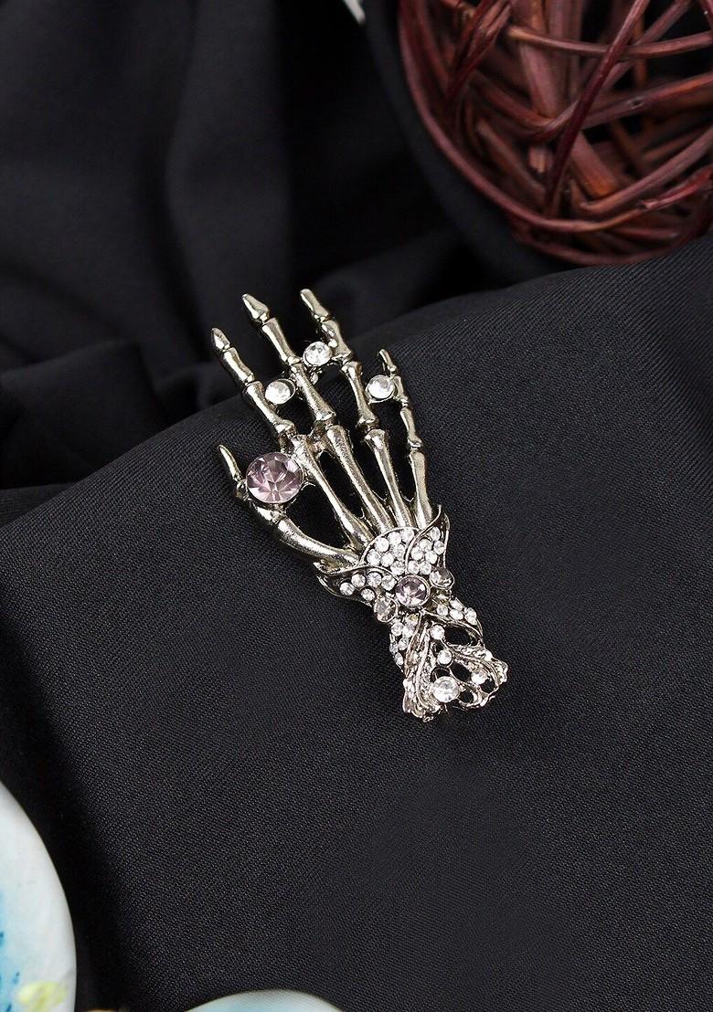 Ghostly Grasp Charm Brooch