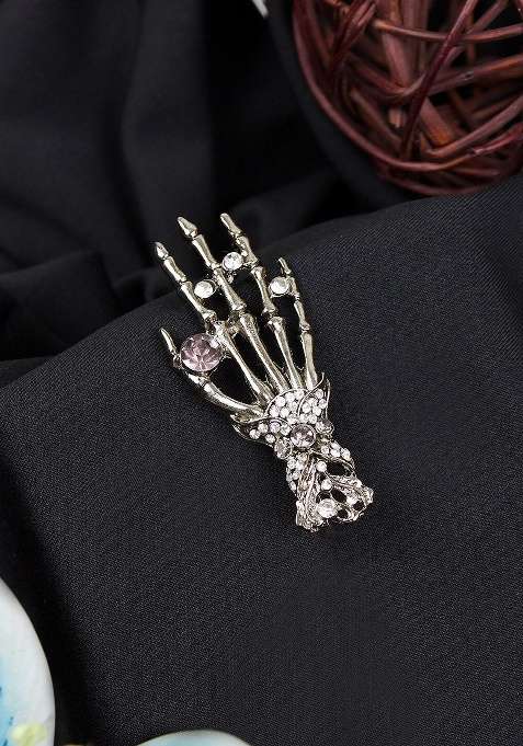 Ghostly Grasp Charm Brooch