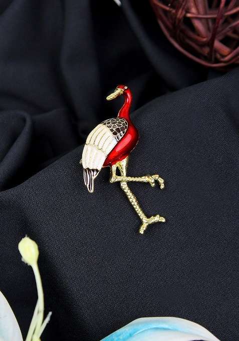 Feathered Fiesta Charm Brooch