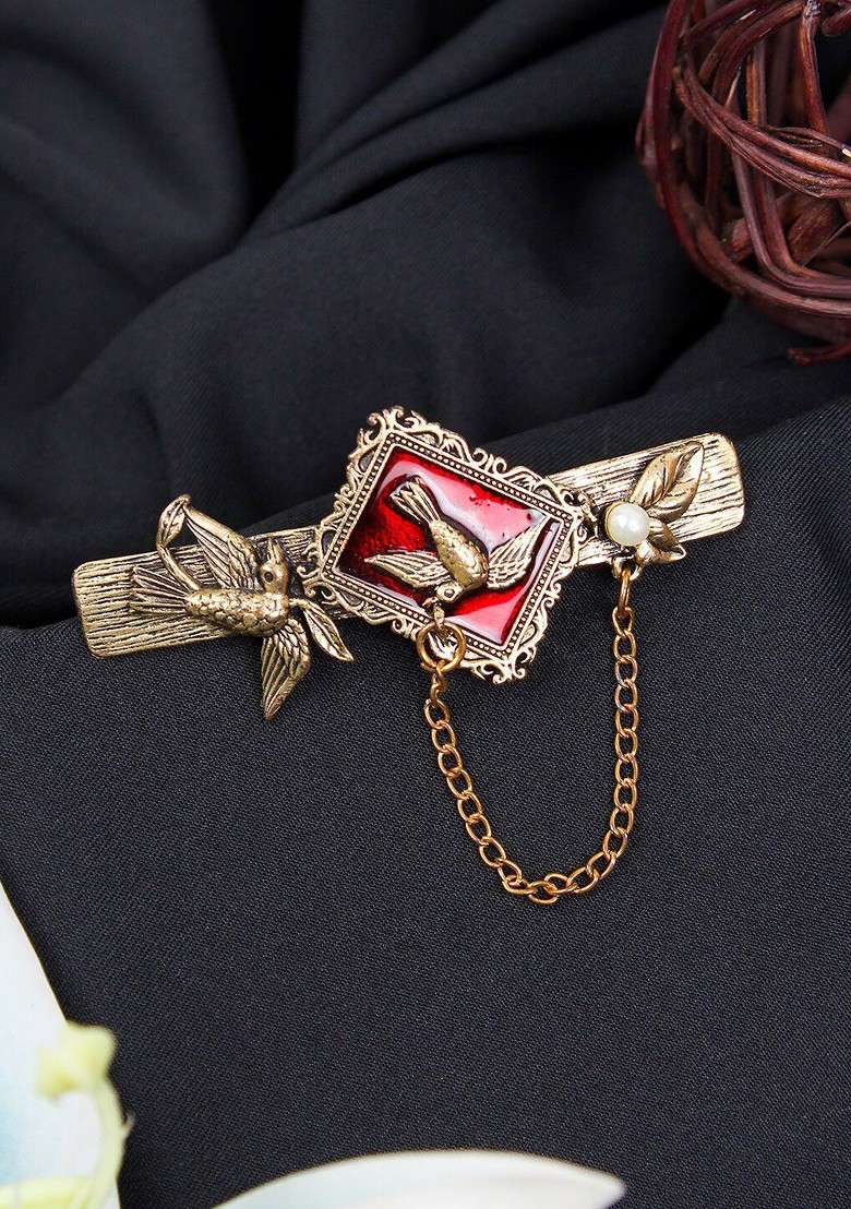 Regal Raptors Charm Brooch - Indya
