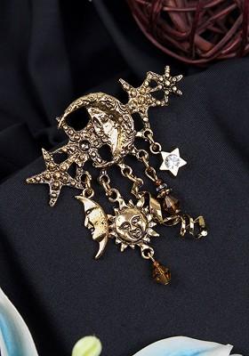 Moonlight Melody Charm Brooch