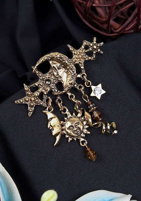 Moonlight Melody Charm Brooch