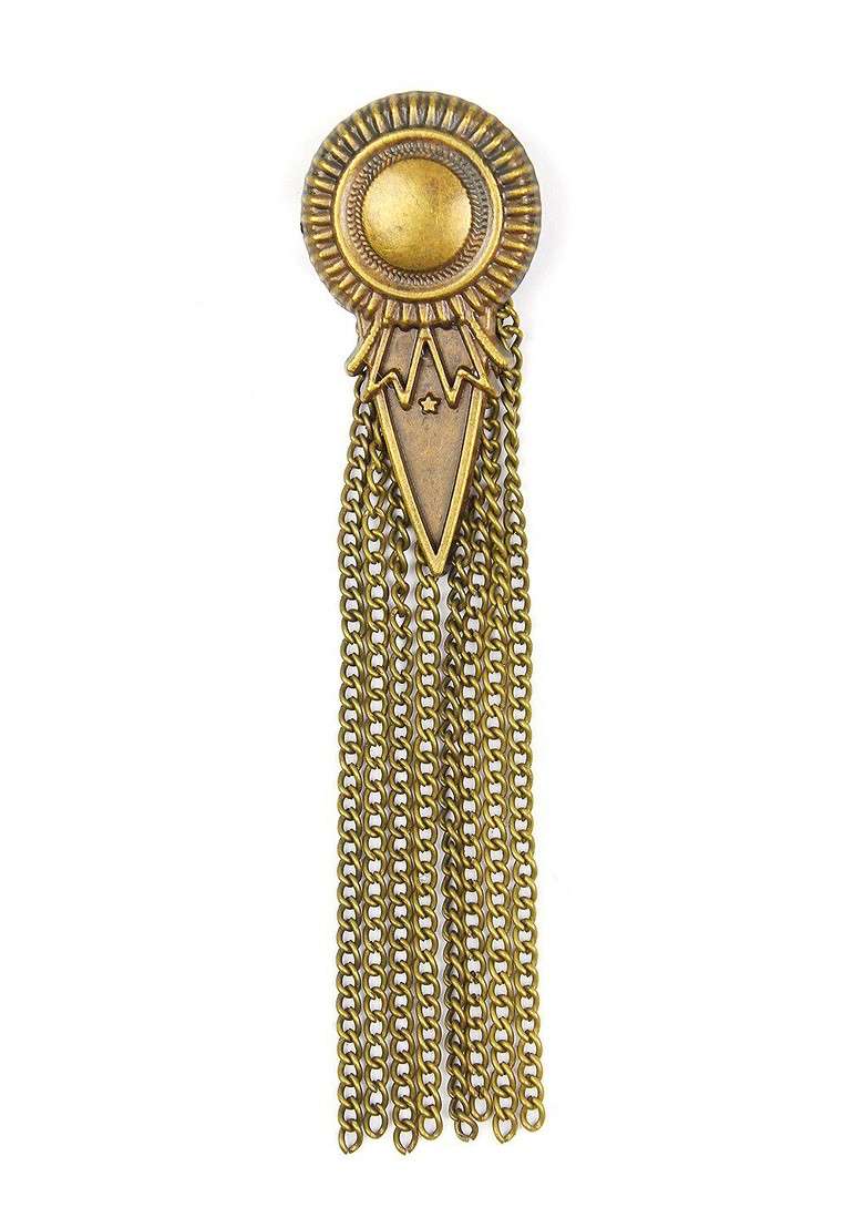 Brass Honor Halo Charm Brooch - Indya