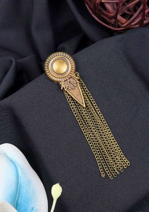 Brass Honor Halo Charm Brooch