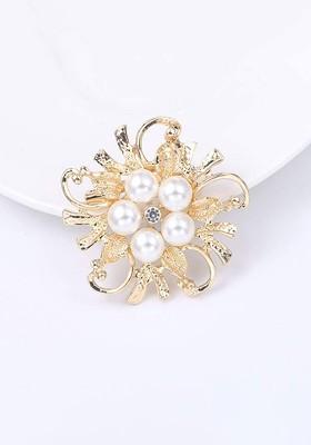 Pearl Embellished Brooch