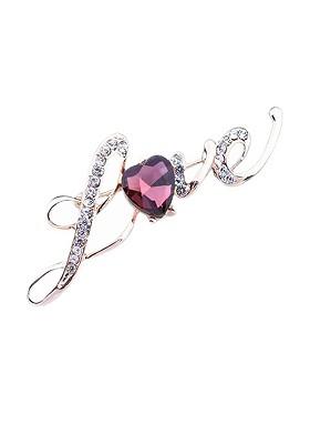 Crystal Studded Brooch