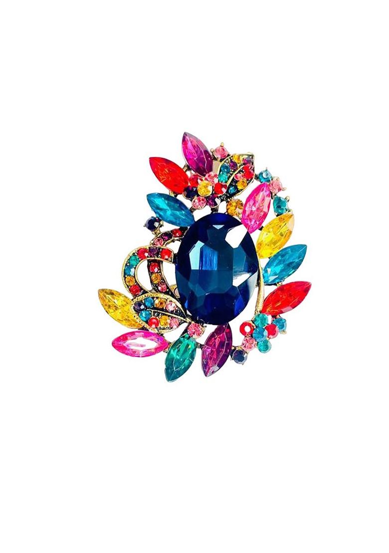 Crystal Studded Brooch