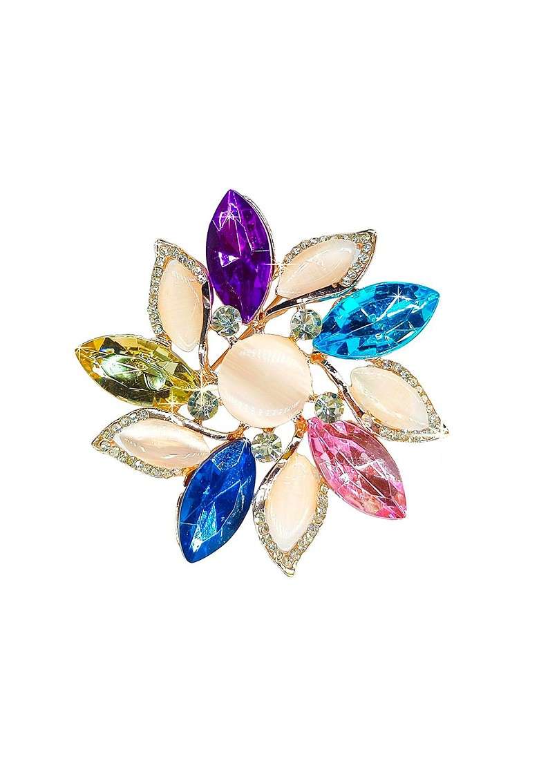 Floral Charm Brooch - Indya