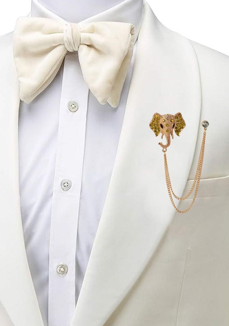 Gold Toned Plated Alloy Brooch