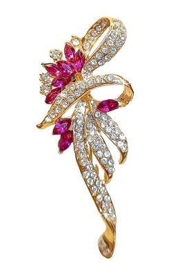 Artificial Stones Studded Brooch