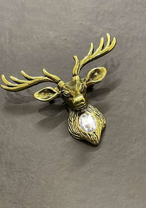 Men Classic Deer Shaped Brooch