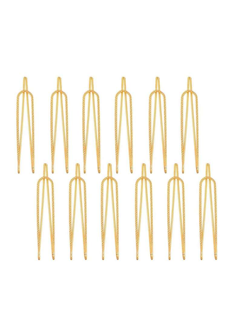Pack Of 24 Saree Pin Combo - Indya