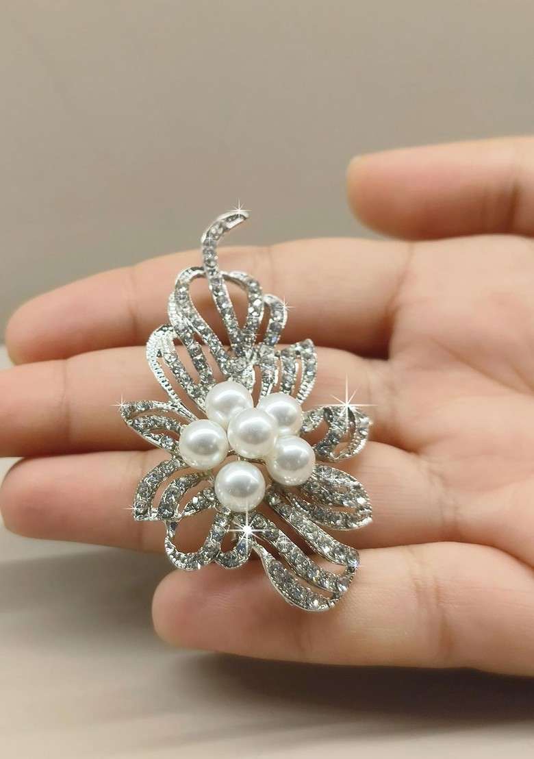 Alloy Crystal Rhinestone Brooch - Indya