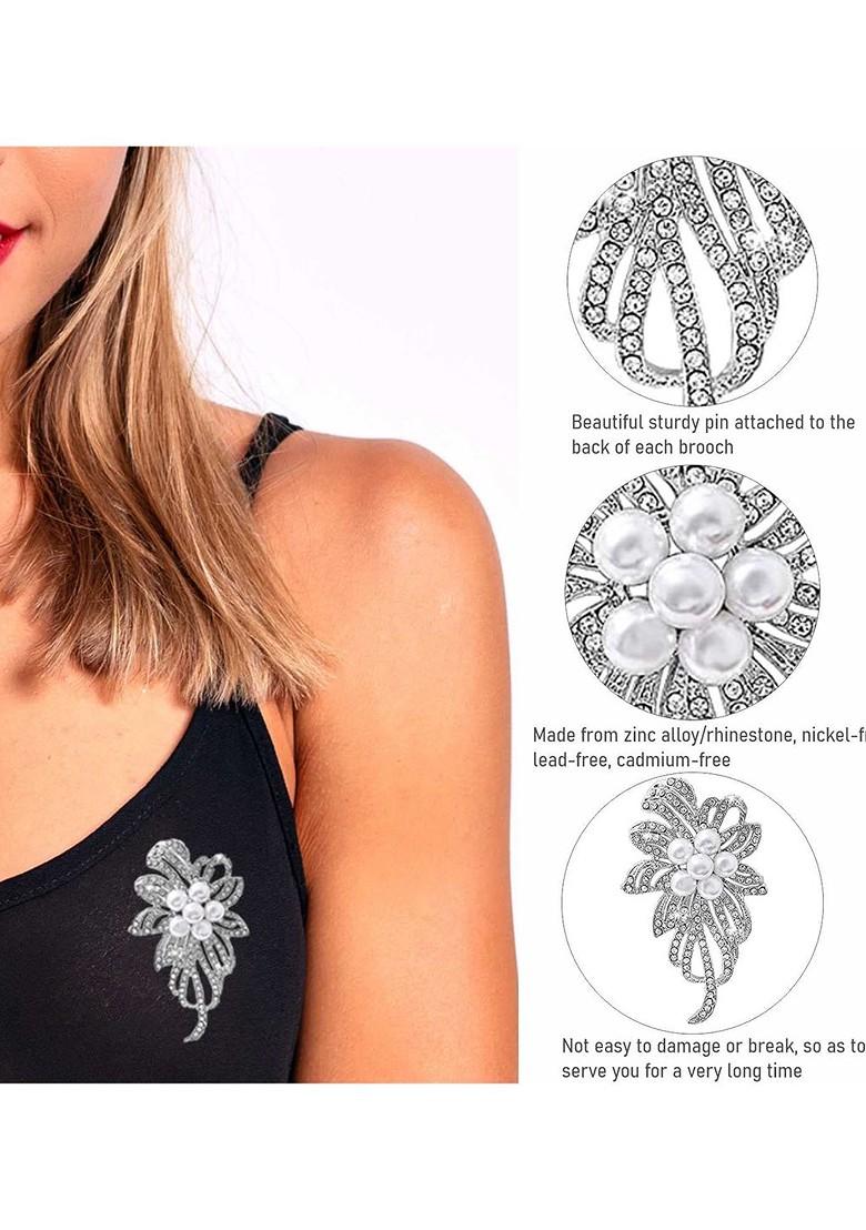 Alloy Crystal Rhinestone Brooch