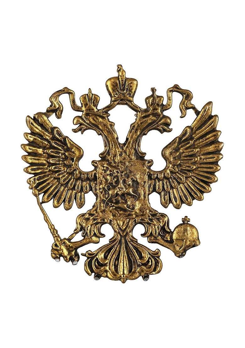 Coat Of Arms Russia Brooch Lapel Pin - Indya