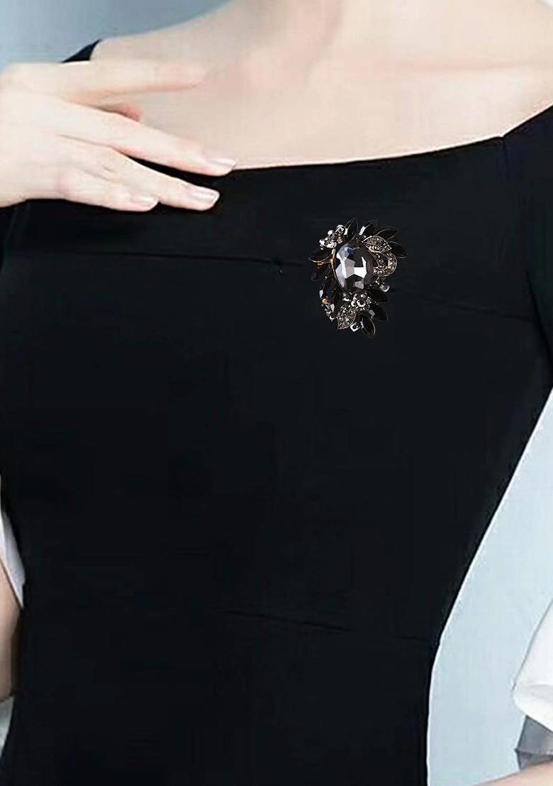 Crystal Studded Brooch