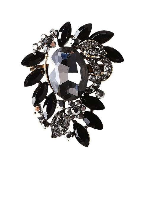 Crystal Studded Brooch