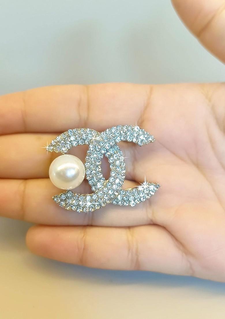 Crystal Studded Brooch