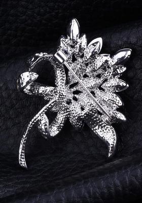 Crystal Rhinestone Studded Brooch