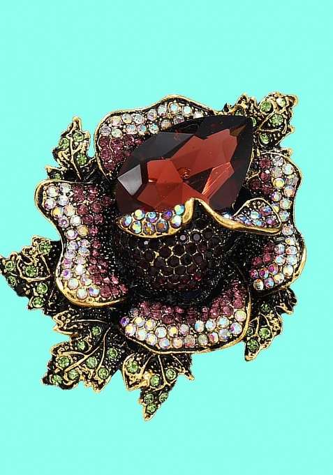 Stone Studded Brooch