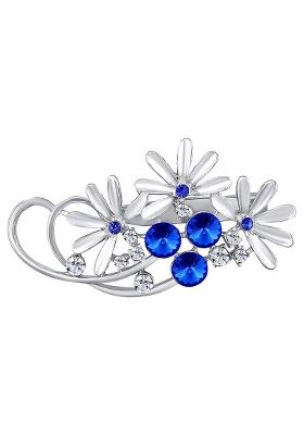 Women Floral Shaped Studded Brooch