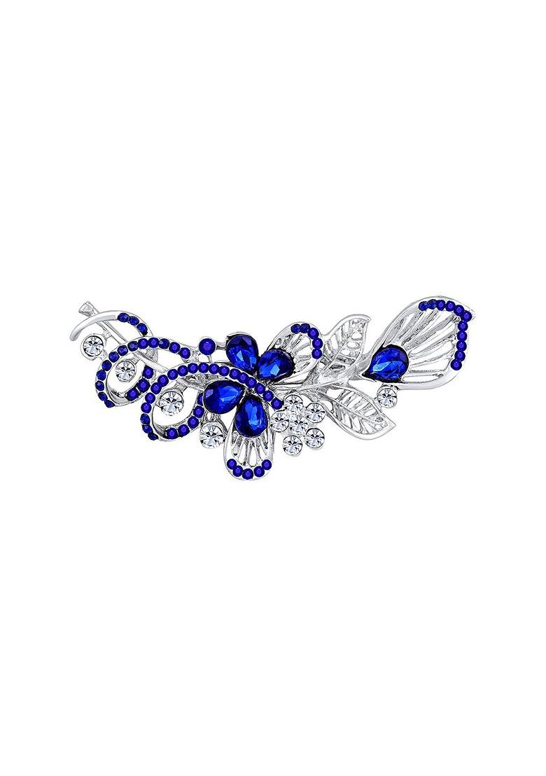 Women Floral Shaped Studded Brooch