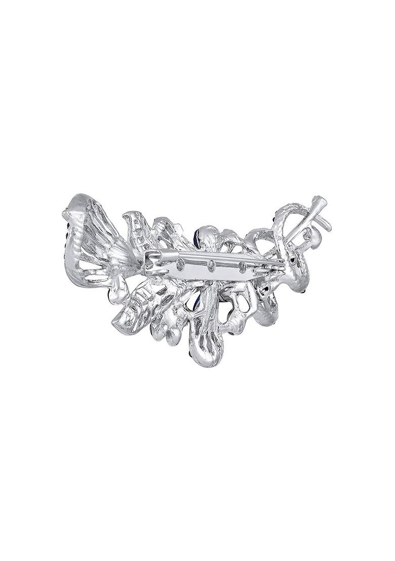 Women Floral Shaped Studded Brooch