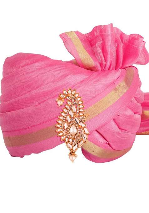 Men Stone Studded Kalangi Brooch