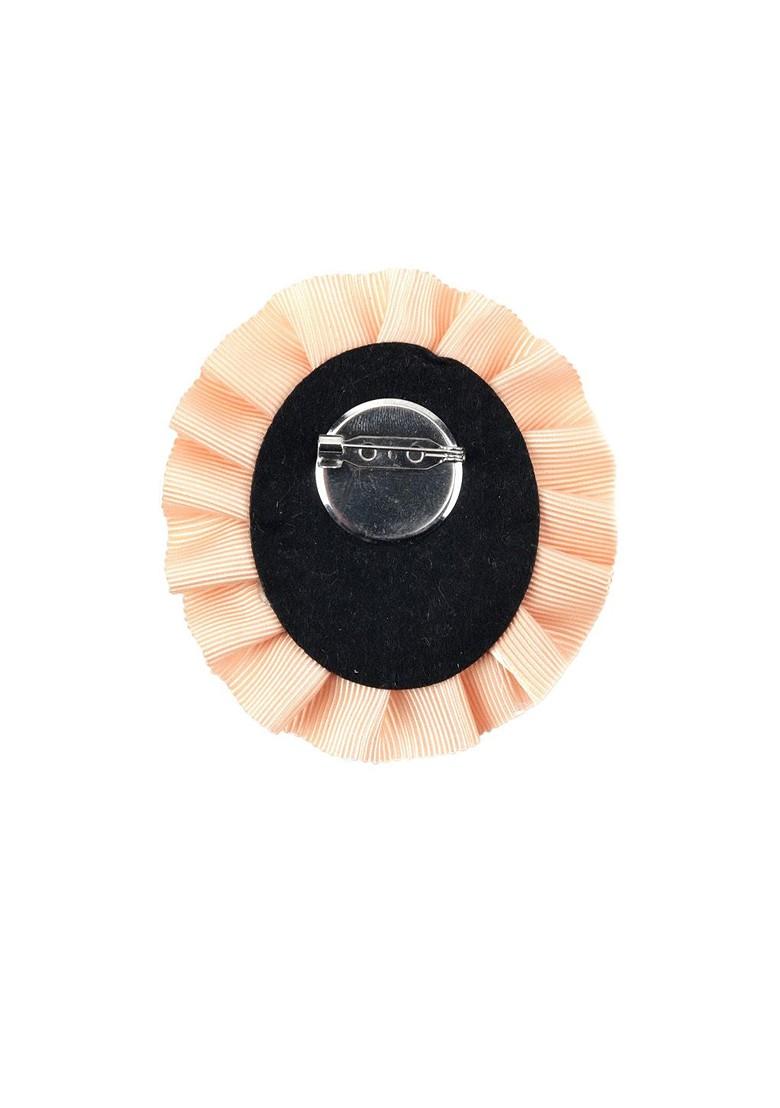 Stone Studded Beaded Floral Charm; Embellished Brooch