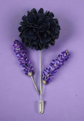 Men Floral Petals Design Brooch