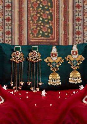 Gold-Plated Jhumkas Earrings for Women | Traditional Ethnic Jewellery for Wedding & Festive Wear | Gift for Her