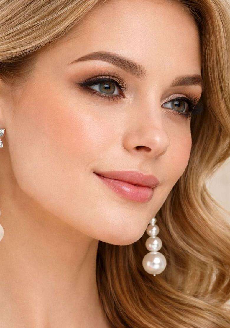 Silver-Plated Diamond Shaped Drop Earrings with CZ Stone for Women | Stylish Party & Everyday Wear | Gift for Her - Indya