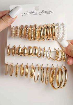 Gold-Plated Kashmiri Circular Hoop Earrings for Women | Stylish Party & Everyday Wear | Gift for Her