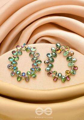 Gold-Plated Circular Drop Earrings for Women | Stylish Party & Everyday Wear | Gift for Her