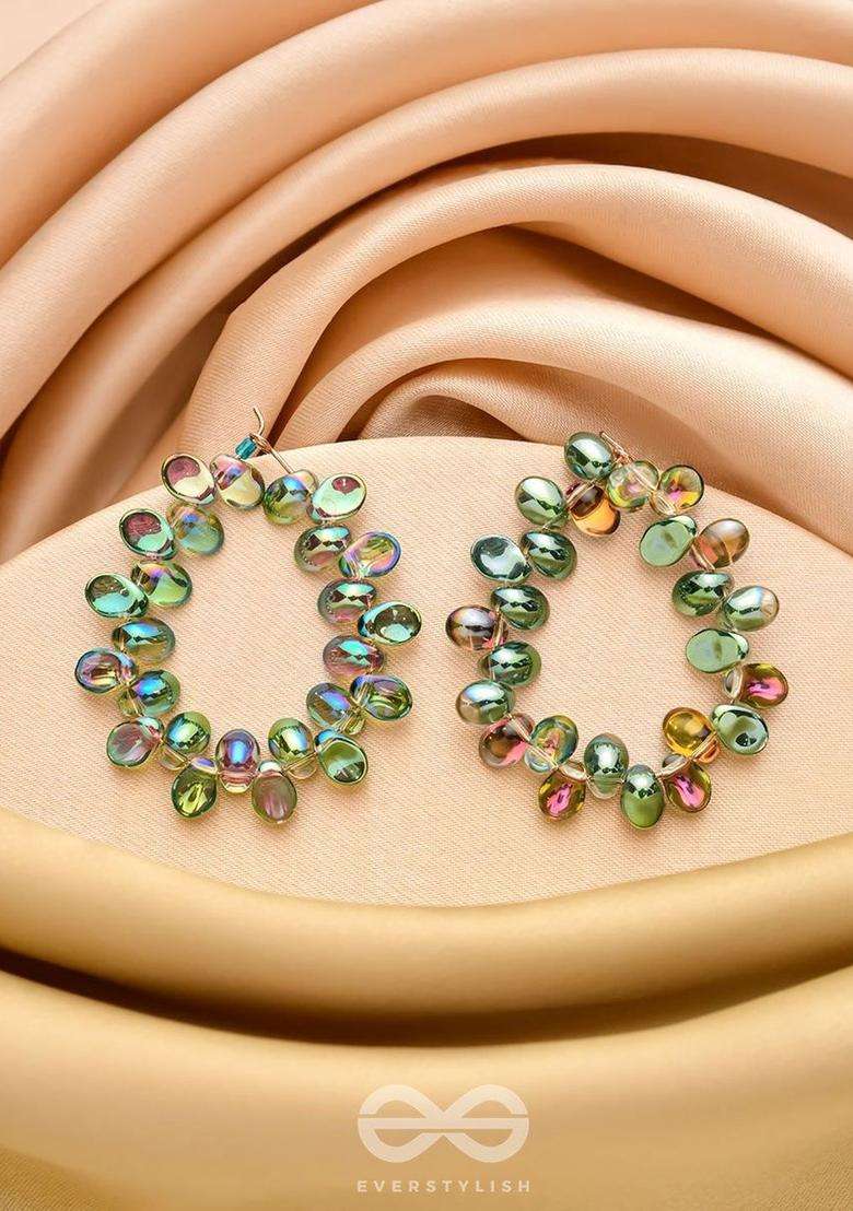 Gold-Plated Circular Drop Earrings for Women | Stylish Party & Everyday Wear | Gift for Her - Indya